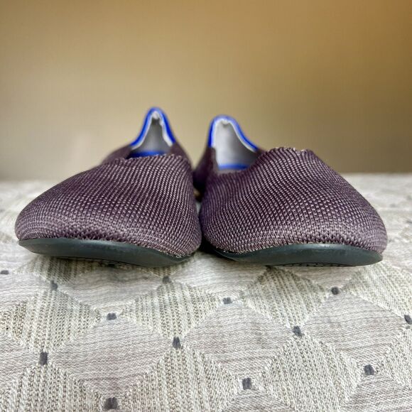 Rothy's The Flat Mink Brown Stretch Fabric Round Toe Ballet Flat Shoes Women 8.5 - Picture 8 of 16